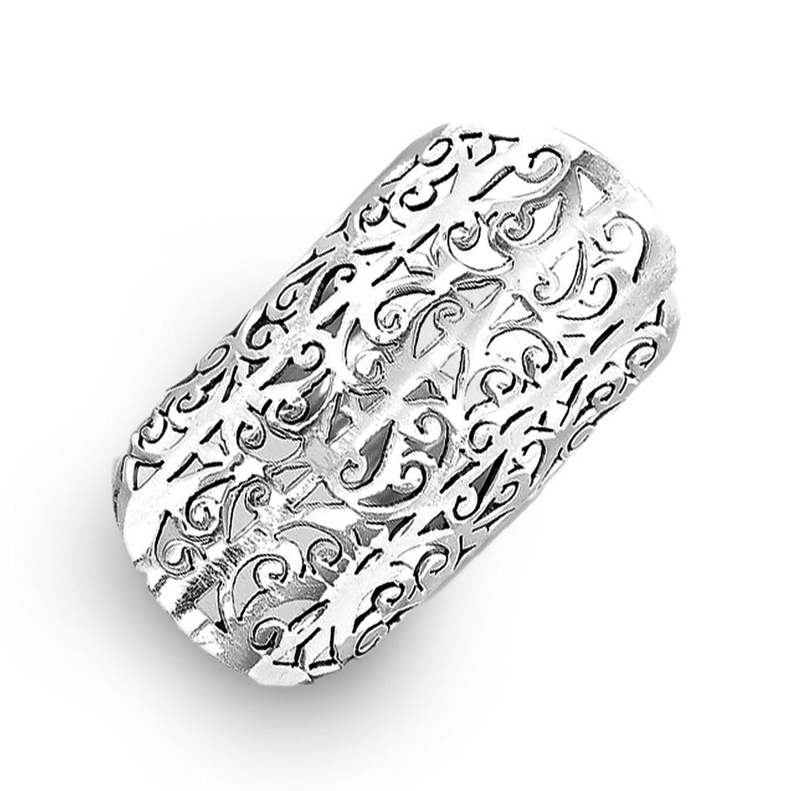 Full Finger Statement Sterling Silver Ring