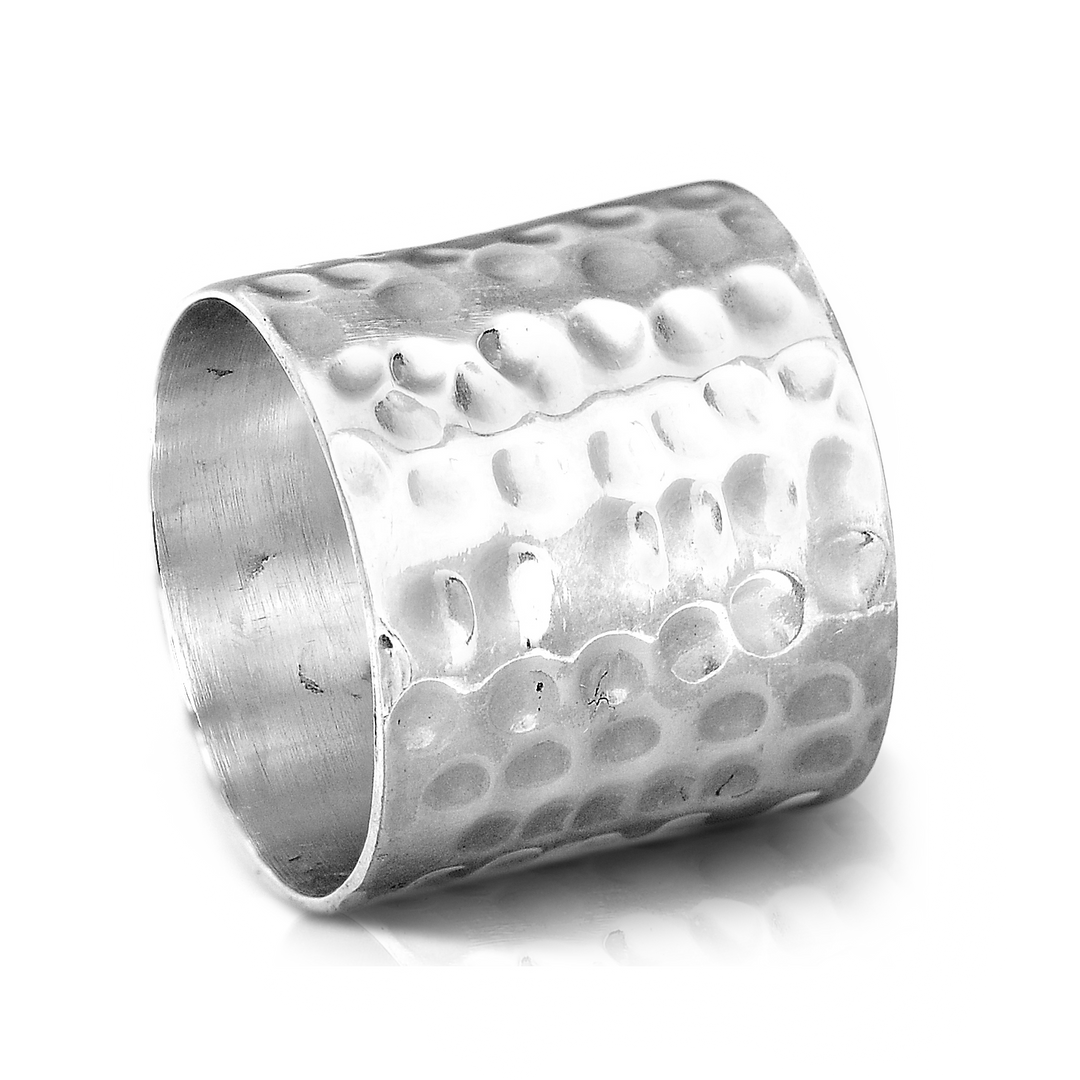 Hammered Sterling Silver Wide Band Ring – Boho Magic Jewelry Hammered Sterling Silver Wide Band Ring – Boho Magic Jewelry