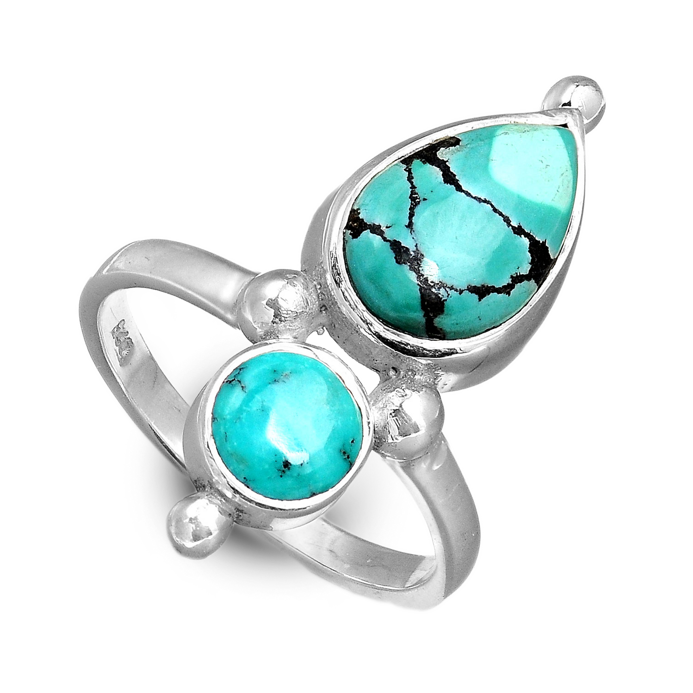 Sterling Silver Authentic Turquoise Ring