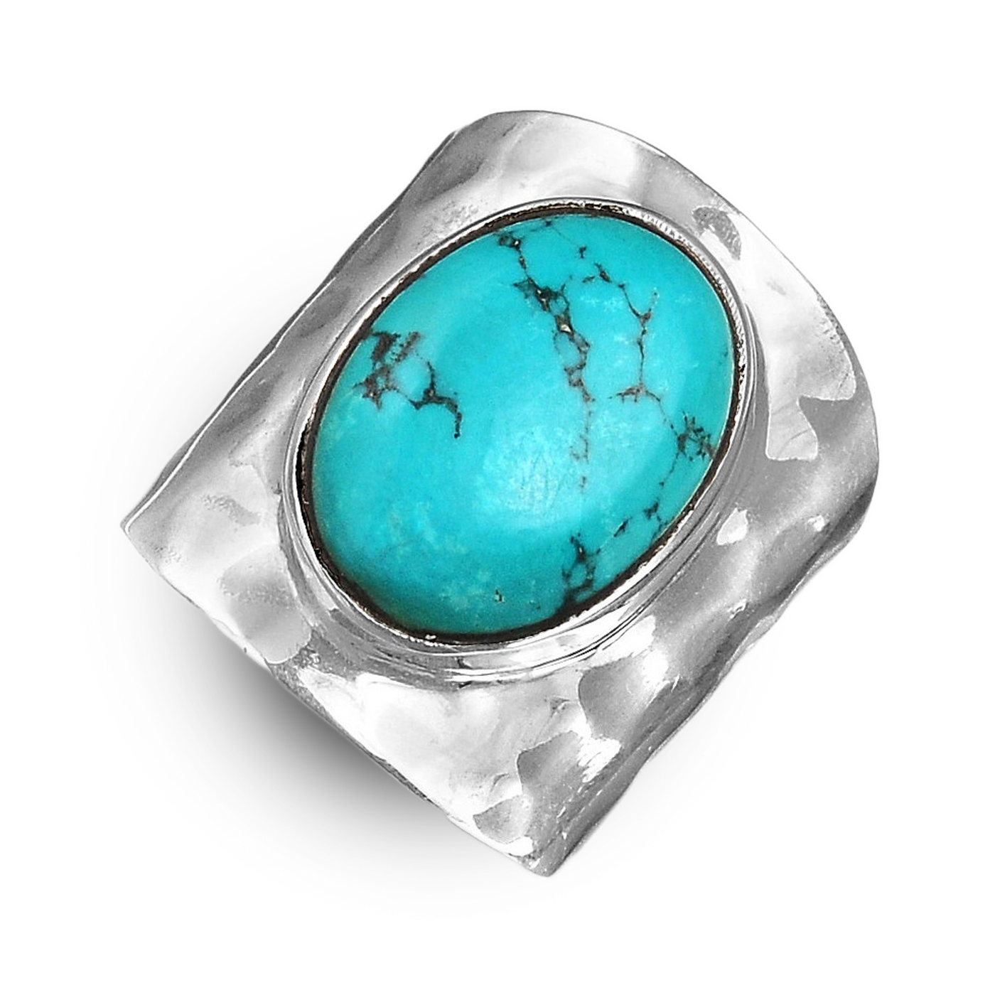 Chunky Boho Turquoise Ring