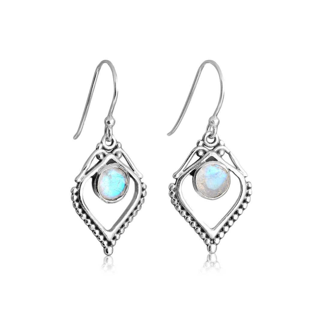 Silver Moonstone Earrings