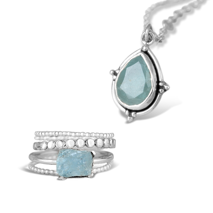 Aquamarine Jewelry Set