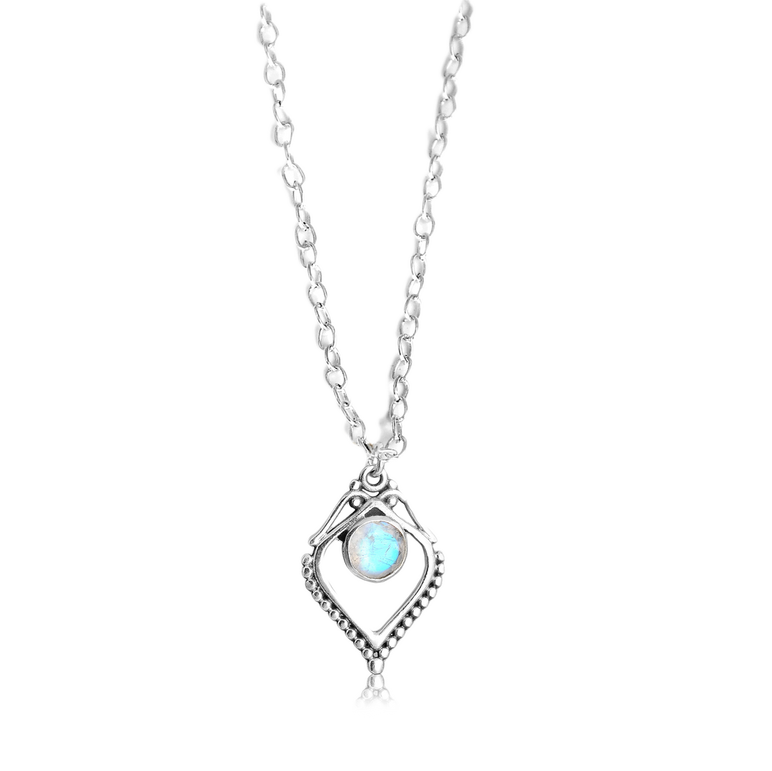 Sterling Silver Moonstone Necklace