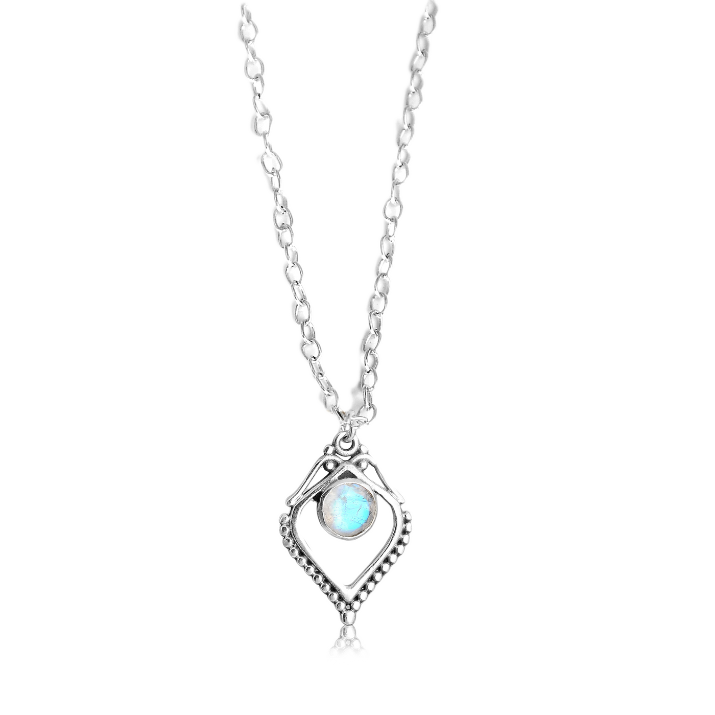 Sterling Silver Moonstone Necklace