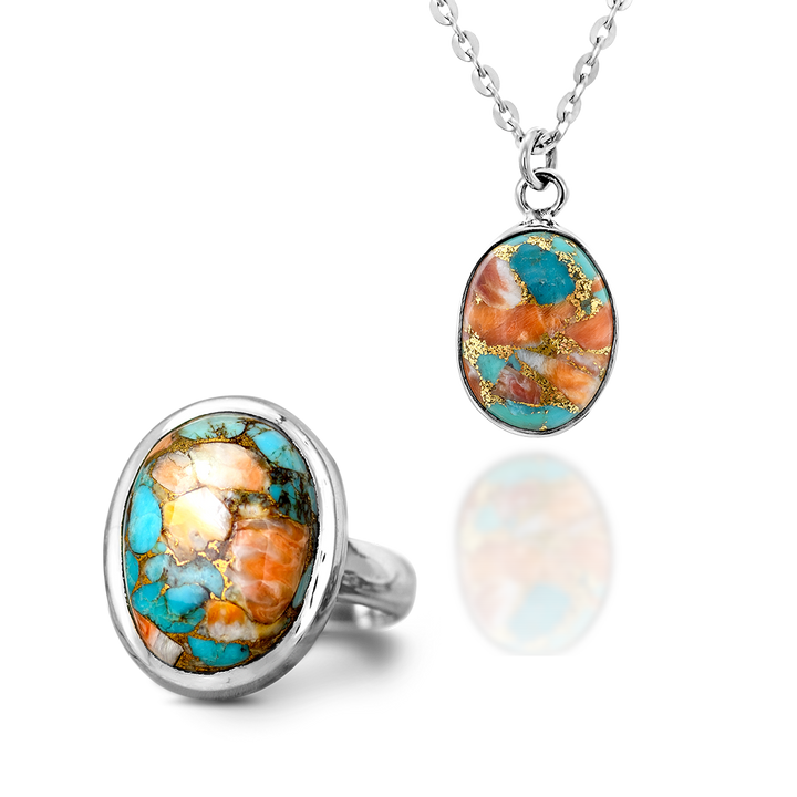 Oyster Copper Turquoise Set