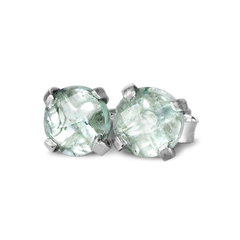 Aquamarin Ohrstecker Sterling Silber