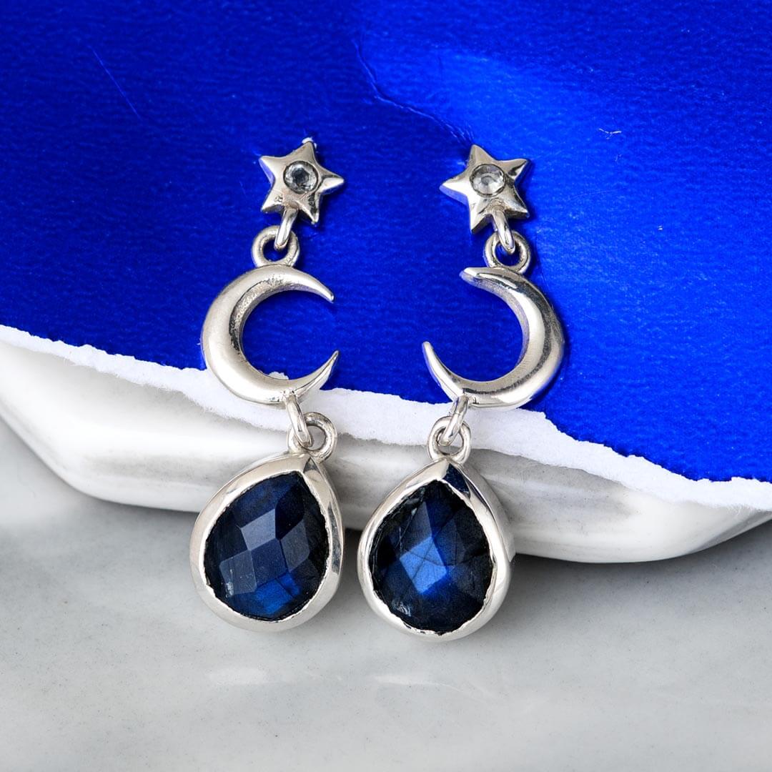 ★TATIANA★ Silver 925 Star Eye Ear Jacket Earrings EC3051 5 Star Ear Jacket - Etsy