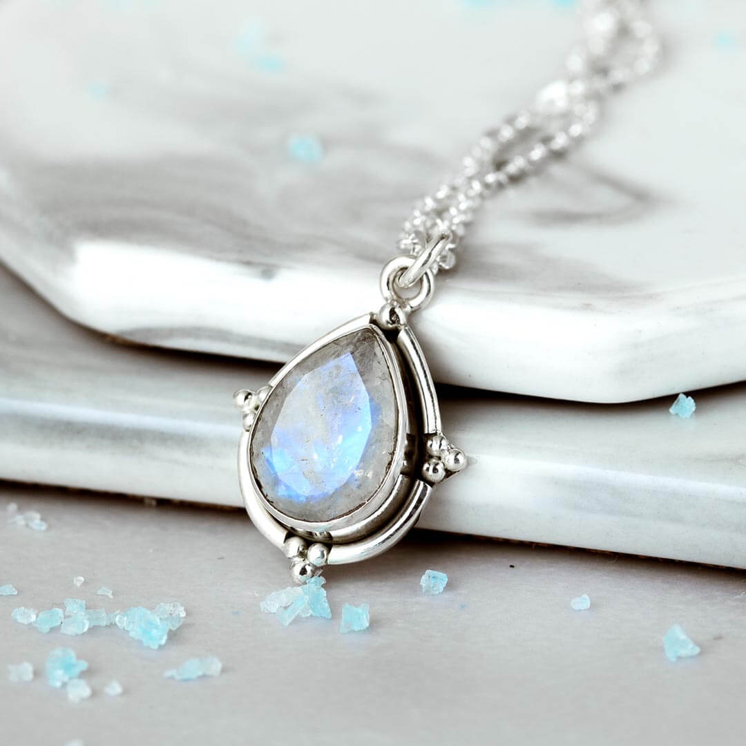 Teardrop Moonstone Necklace