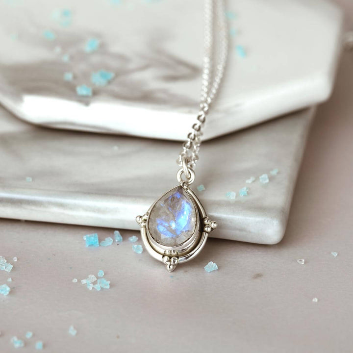 Teardrop Moonstone Necklace