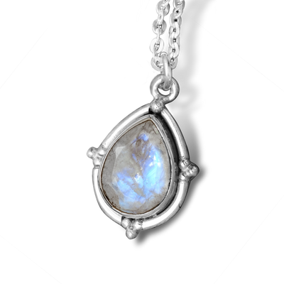 Teardrop Moonstone Necklace - Boho Magic