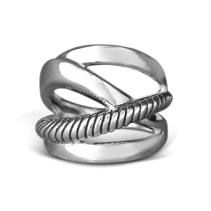 Wrap Chunky Sterling Silver Ring