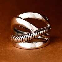 Wrap Chunky Sterling Silver Ring - Boho Magic