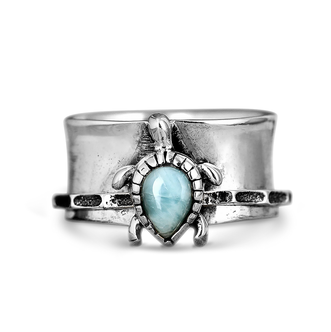 Schildkröte Larimar Fidget Ring