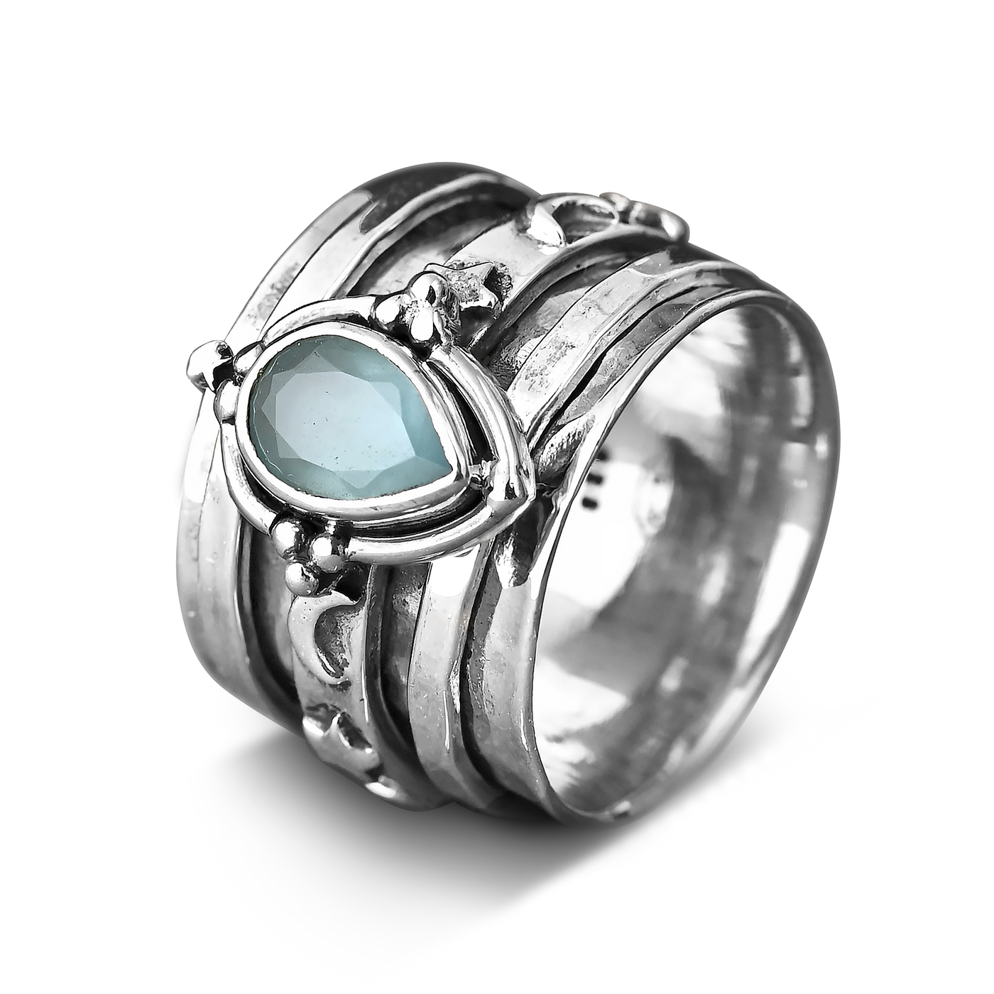 Aquamarine Celestial Fidget Ring