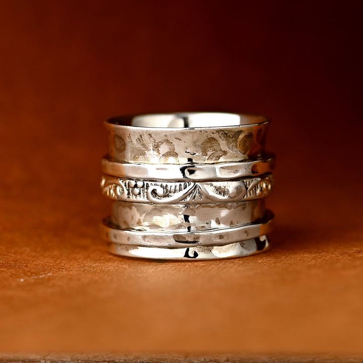 Aquamarine Celestial Fidget Ring