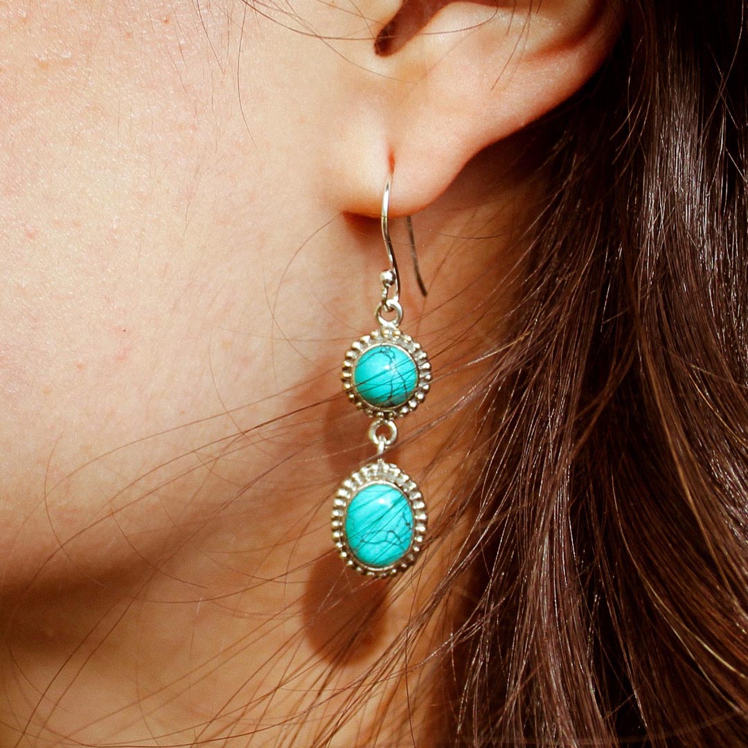 Turquoise Sterling Silver Earrings