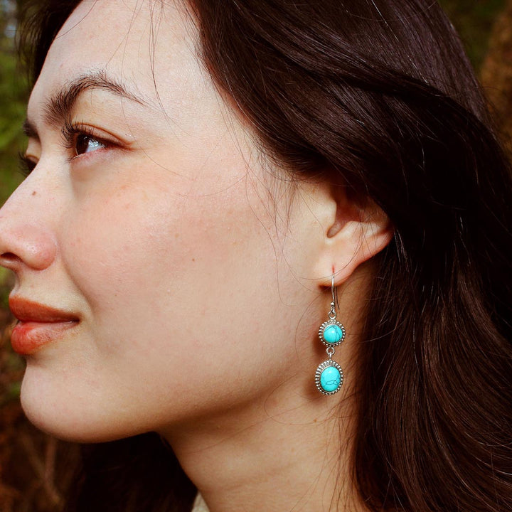 Turquoise Sterling Silver Earrings