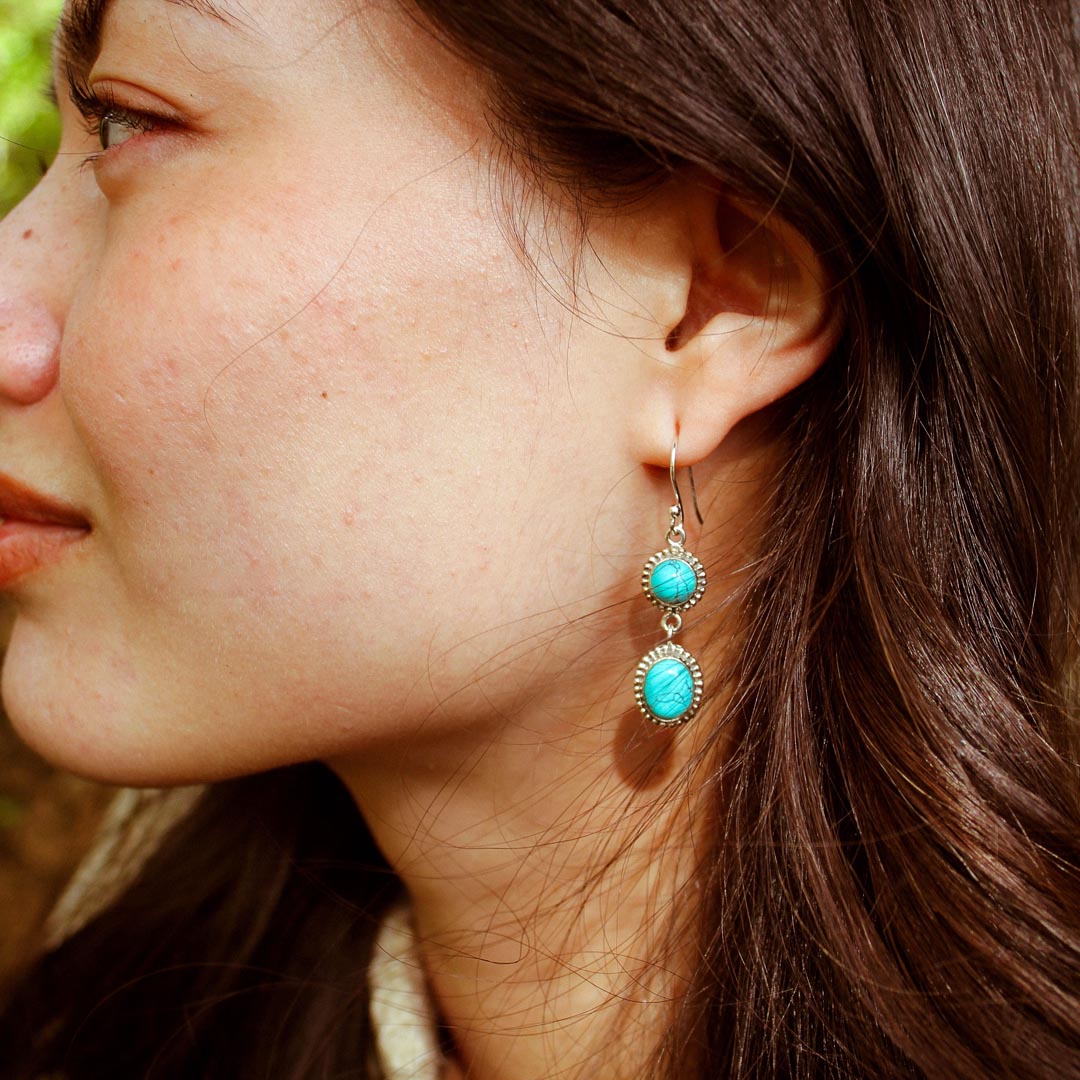 Turquoise Sterling Silver Earrings