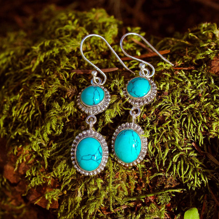 Turquoise Sterling Silver Earrings