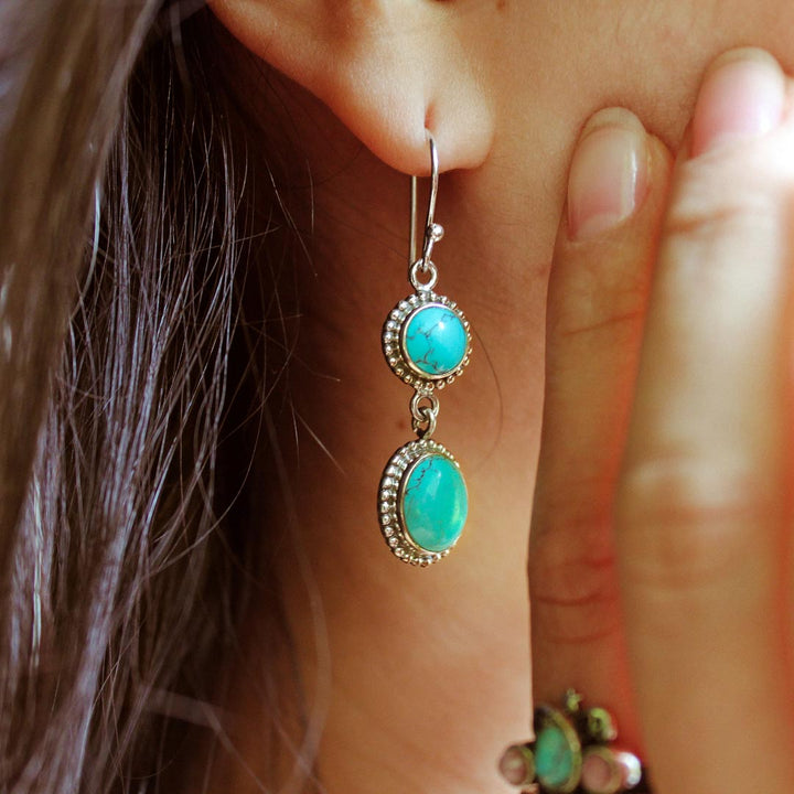 Turquoise Sterling Silver Earrings