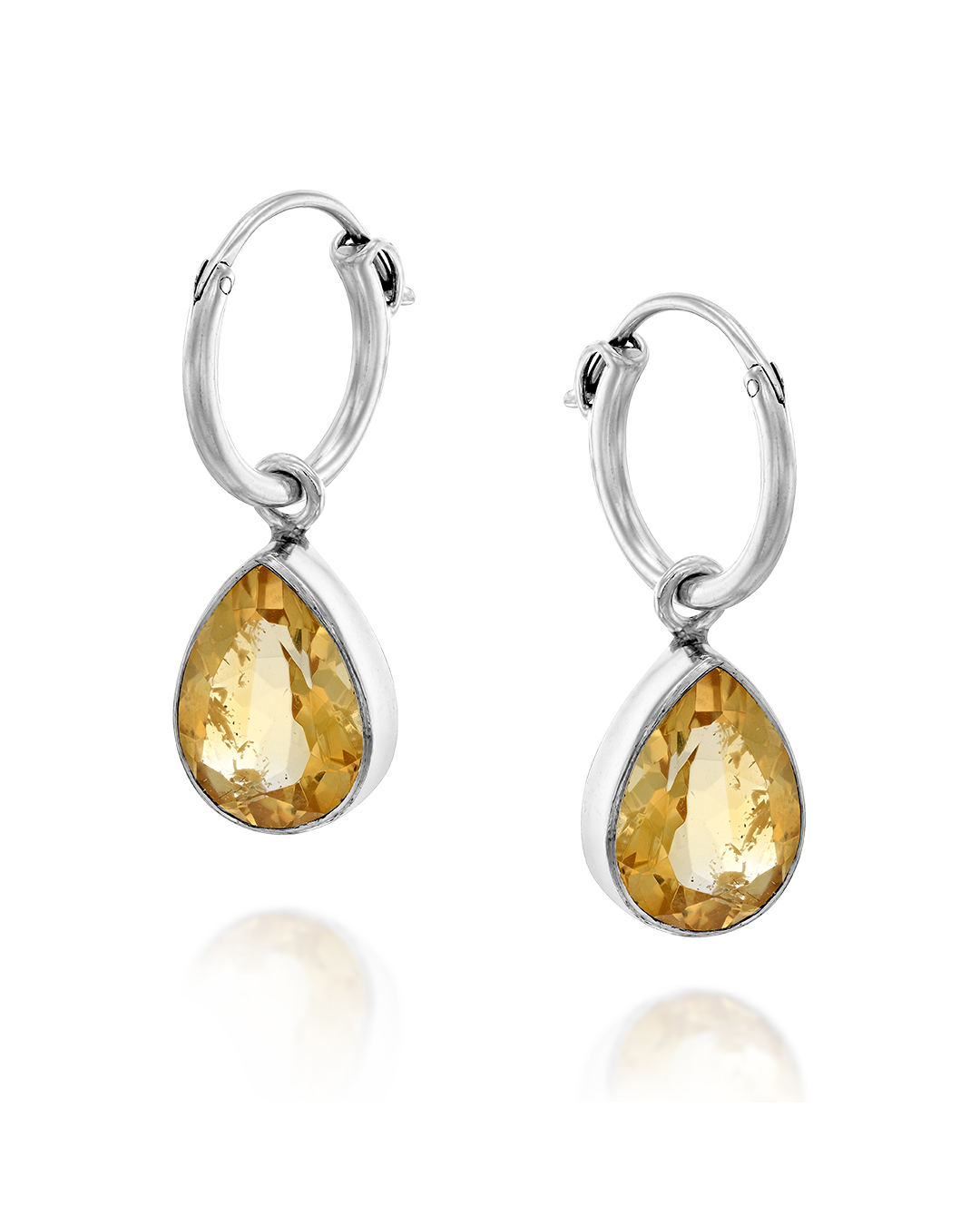 Teardrop Citrine Earrings