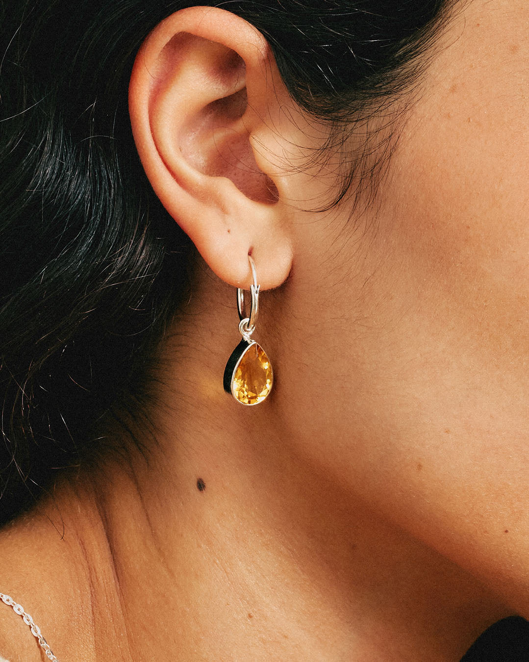 Teardrop Citrine Earrings