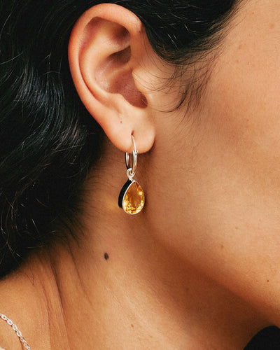 Teardrop Citrine Earrings - Boho Magic