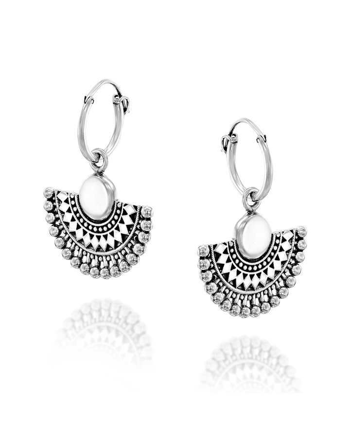Vintage Inspired Fan Earrings