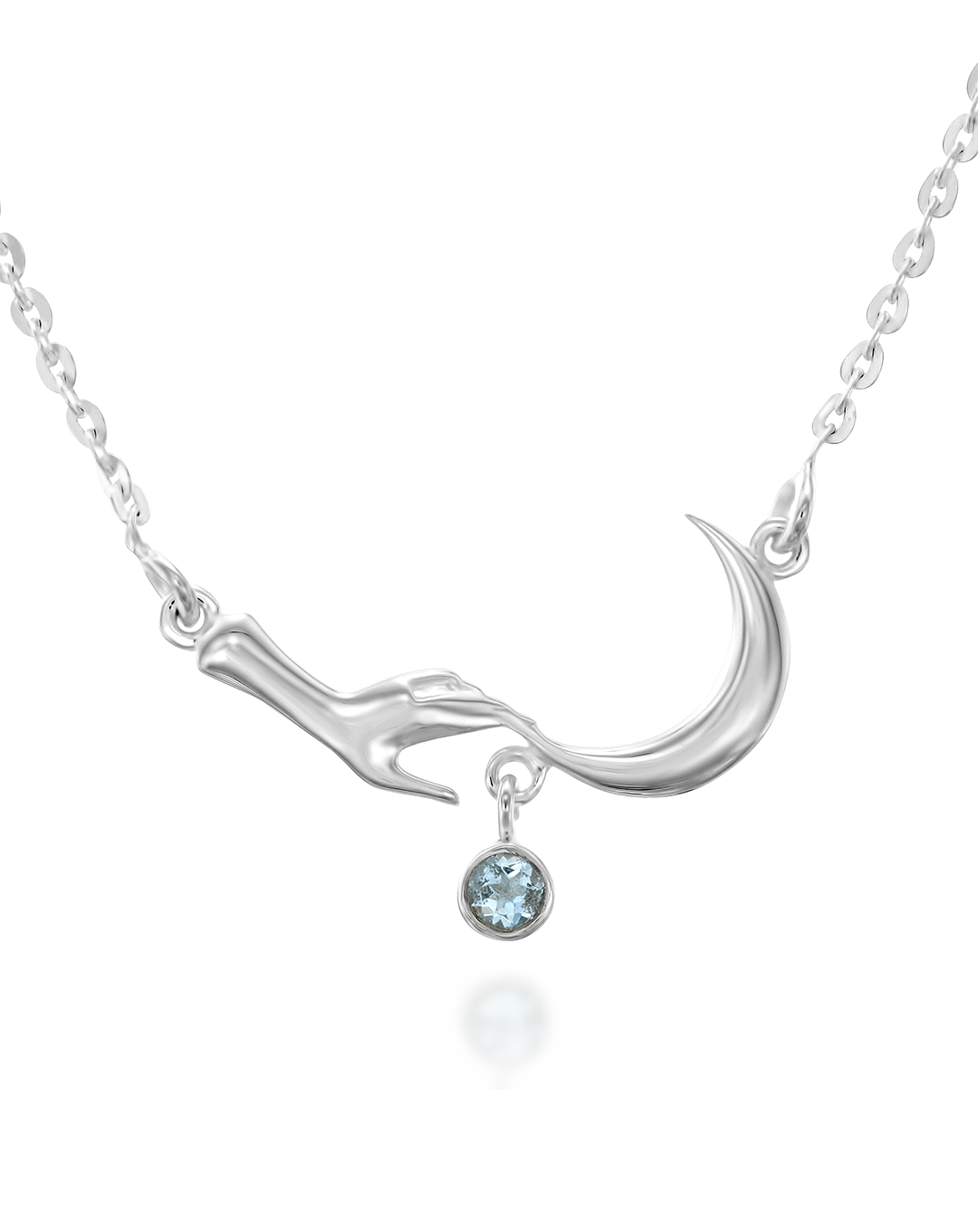 Reach The Moon Aquamarine Necklace