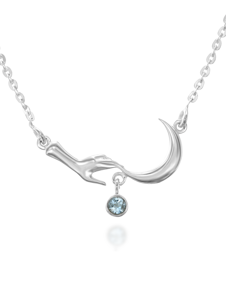 Reach The Moon Aquamarine Necklace