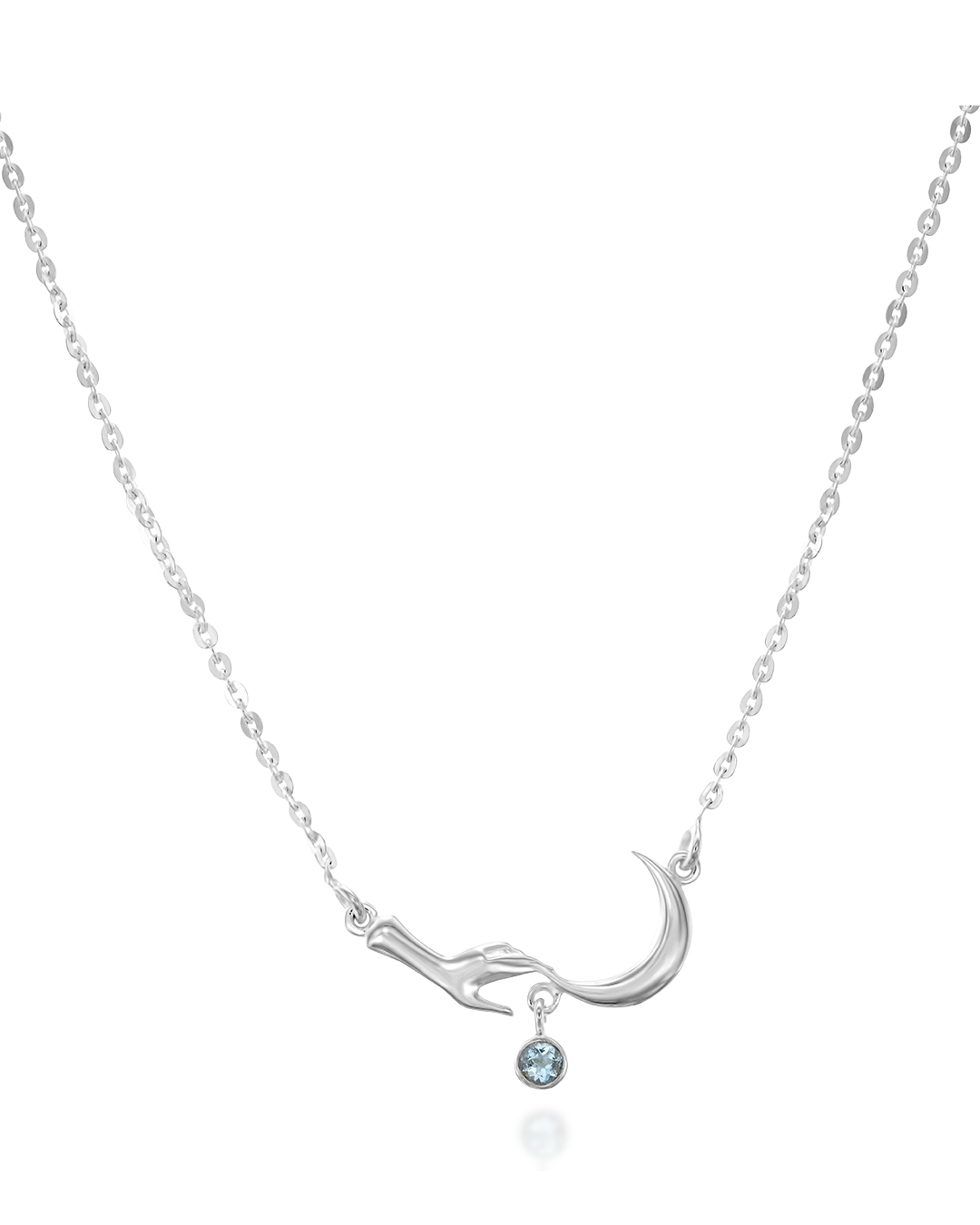 Reach The Moon Aquamarine Necklace