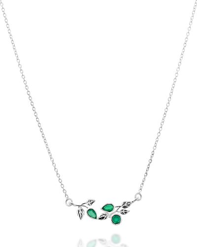 Leaves Green Onyx Necklace - Boho Magic