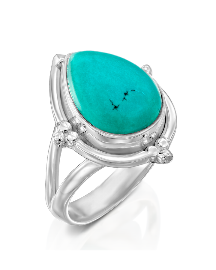 Turquoise Teardrop Ring