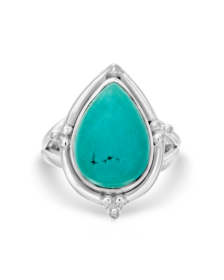 Turquoise Teardrop Ring