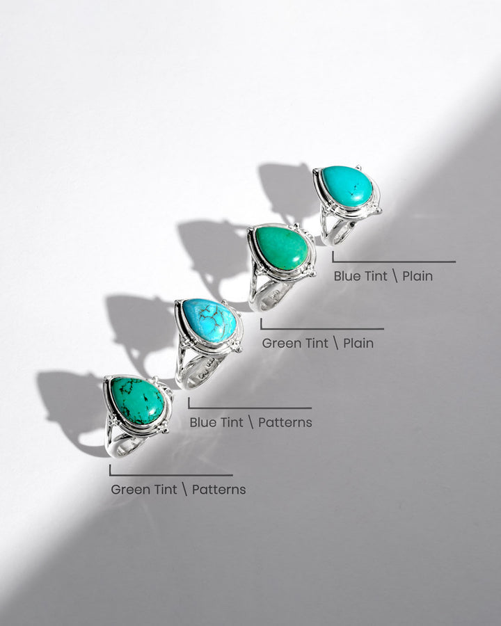 Turquoise Teardrop Ring