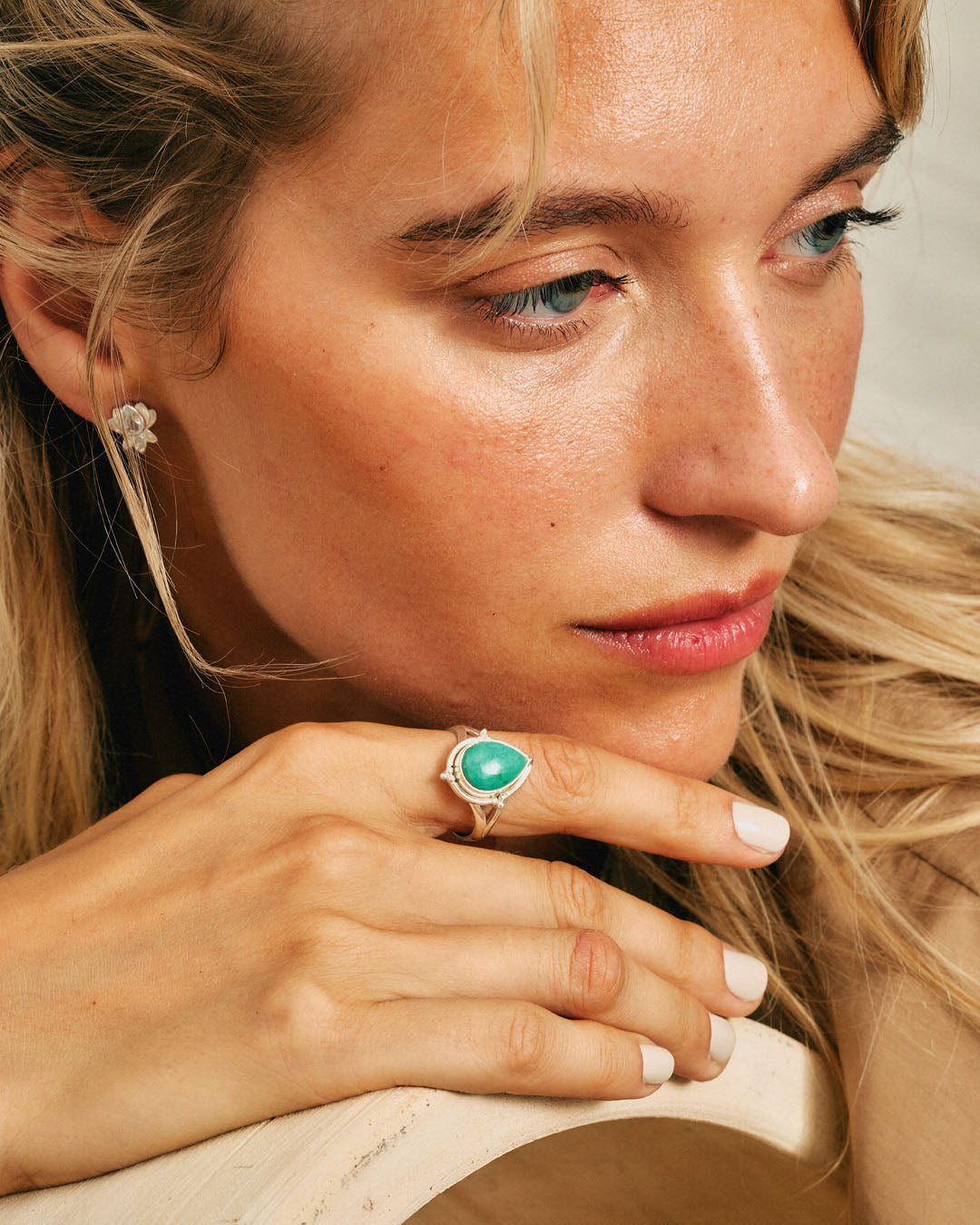 Turquoise Teardrop Ring