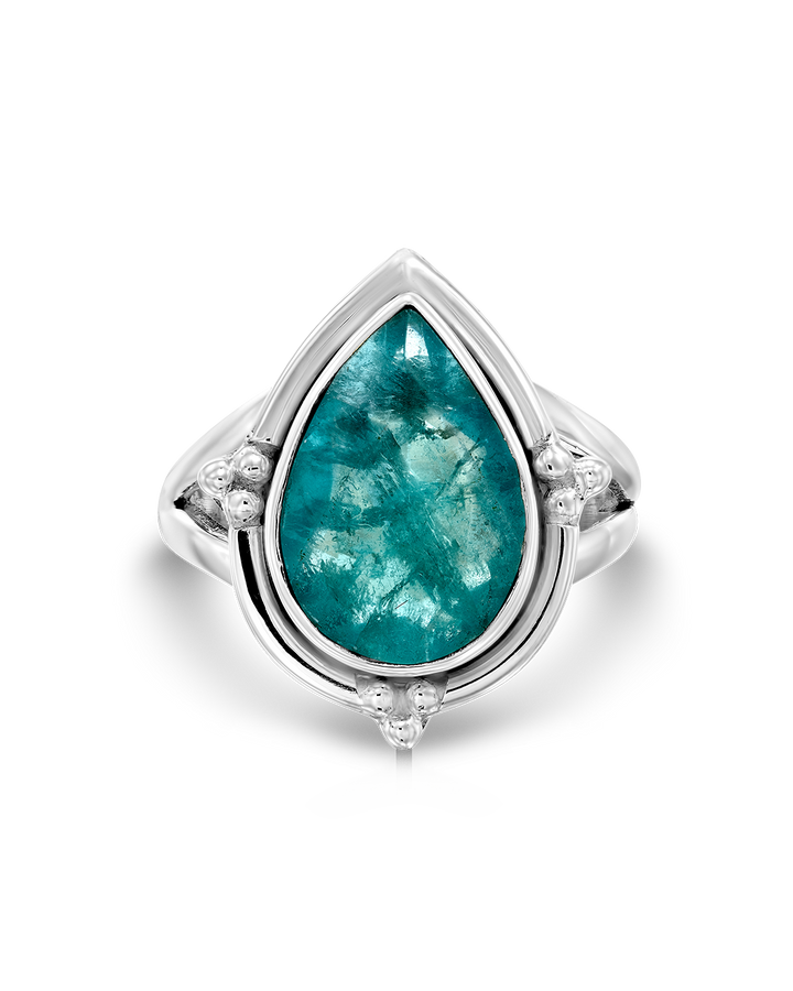 Fluorite Teardrop Ring