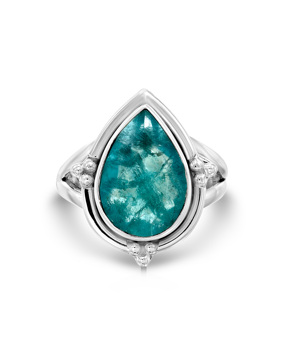 Fluorite Teardrop Ring