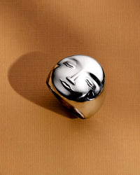 Moon Face Dome Ring - Boho Magic