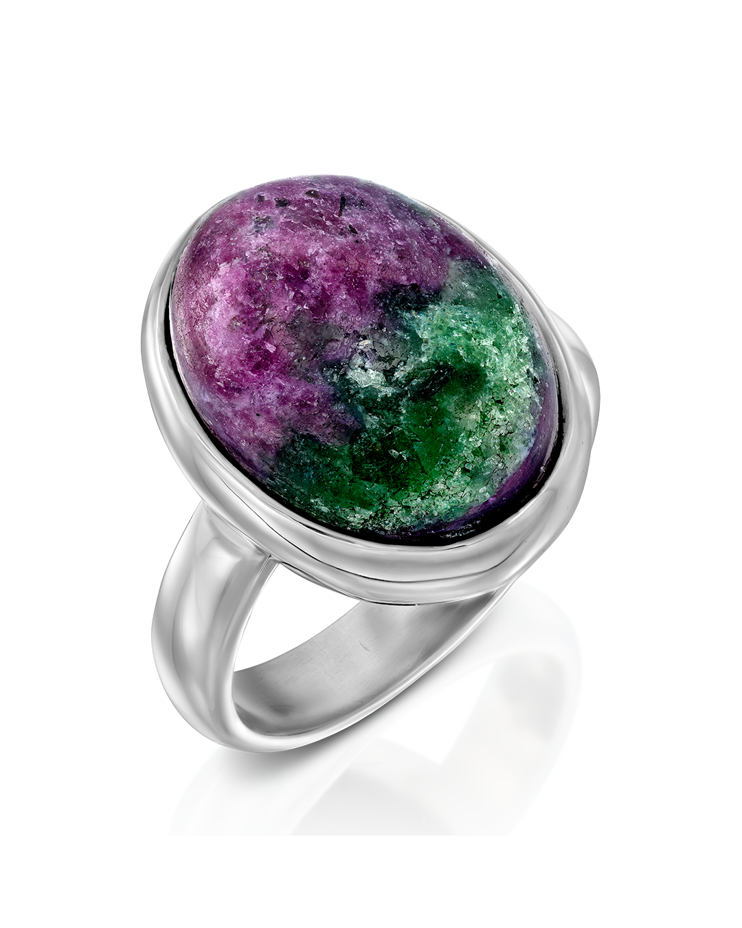 Ruby Zoisite Oval Ring