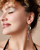 Celestial Earrings with Amethyst Apatite and Citrine