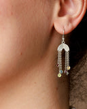 Rainbow and Gemstone Earrings