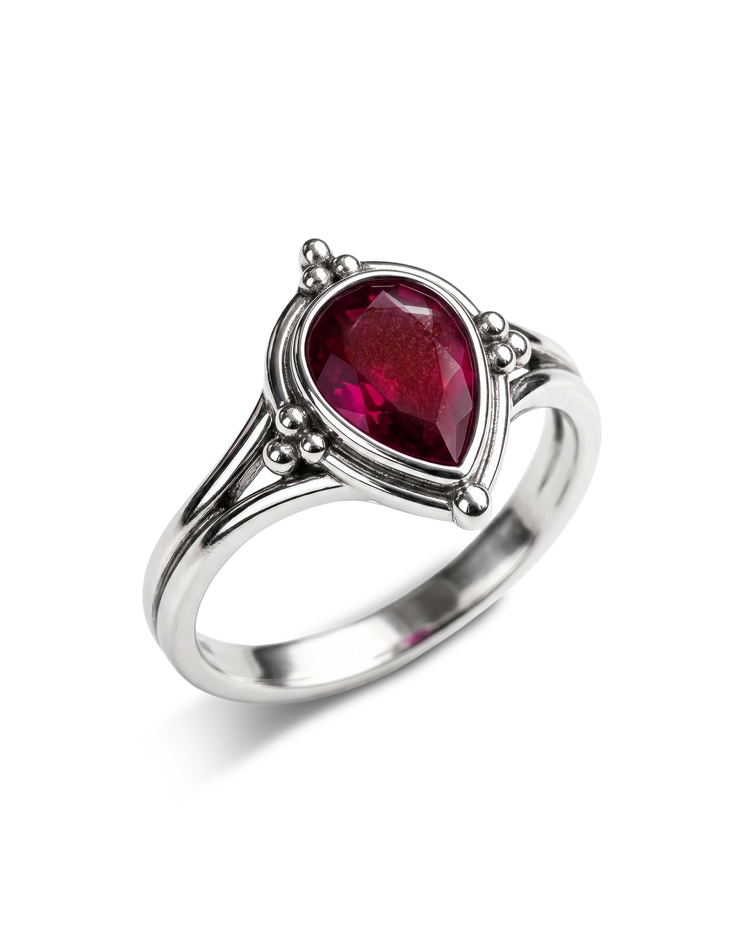 Ruby Teardrop Ring