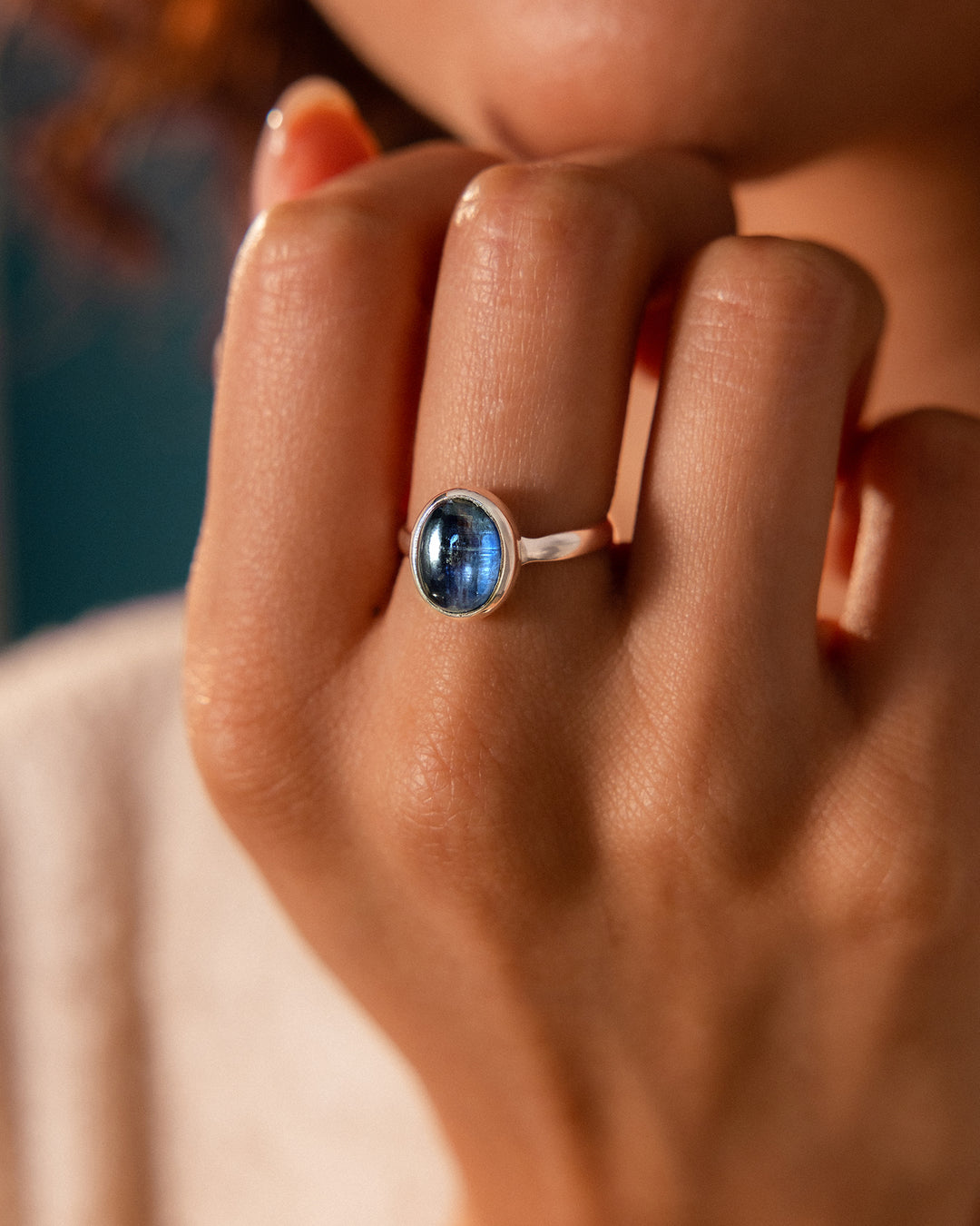 Kyanite Oval Ring