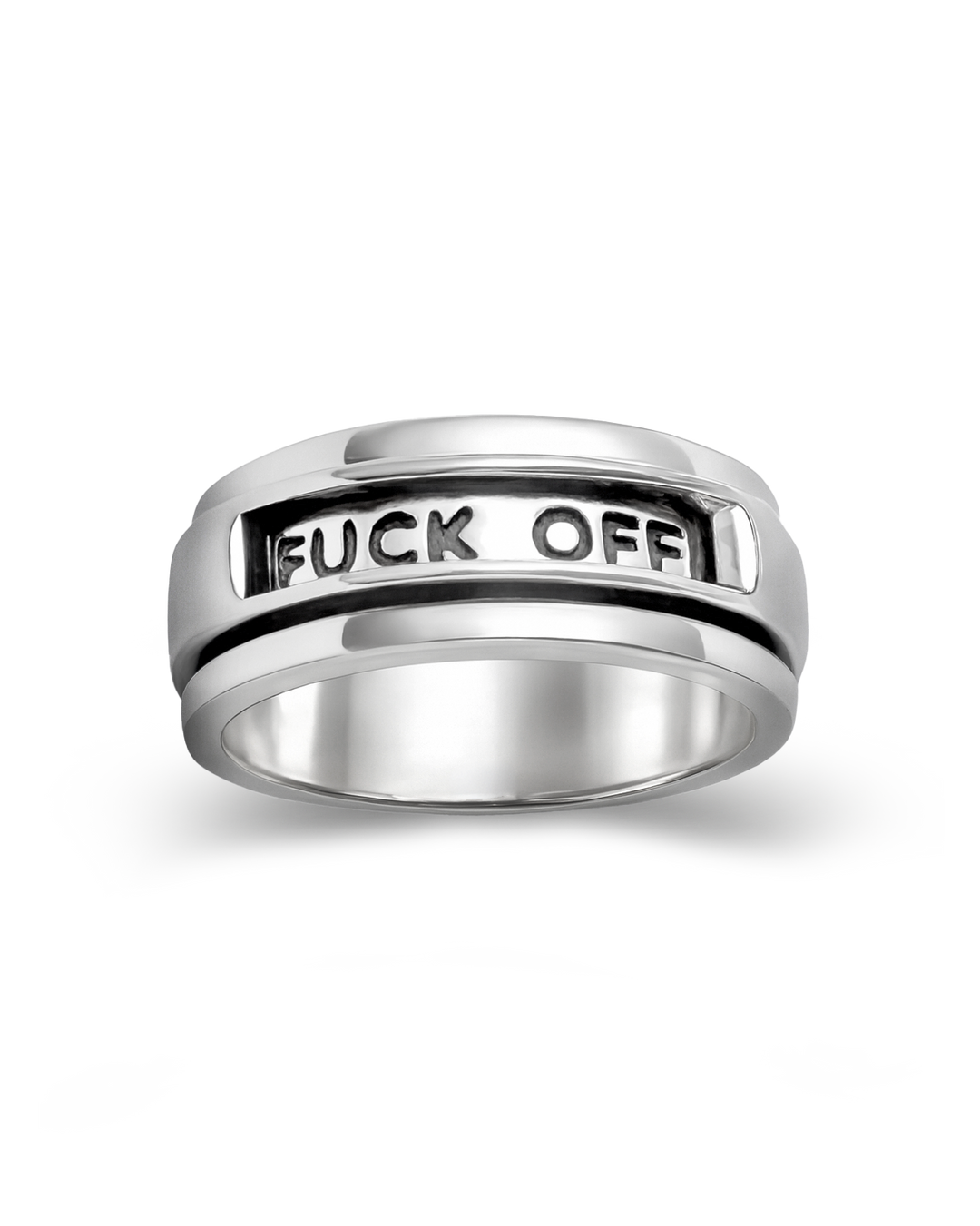 Hidden Message "Fuck Off" Fidget Ring