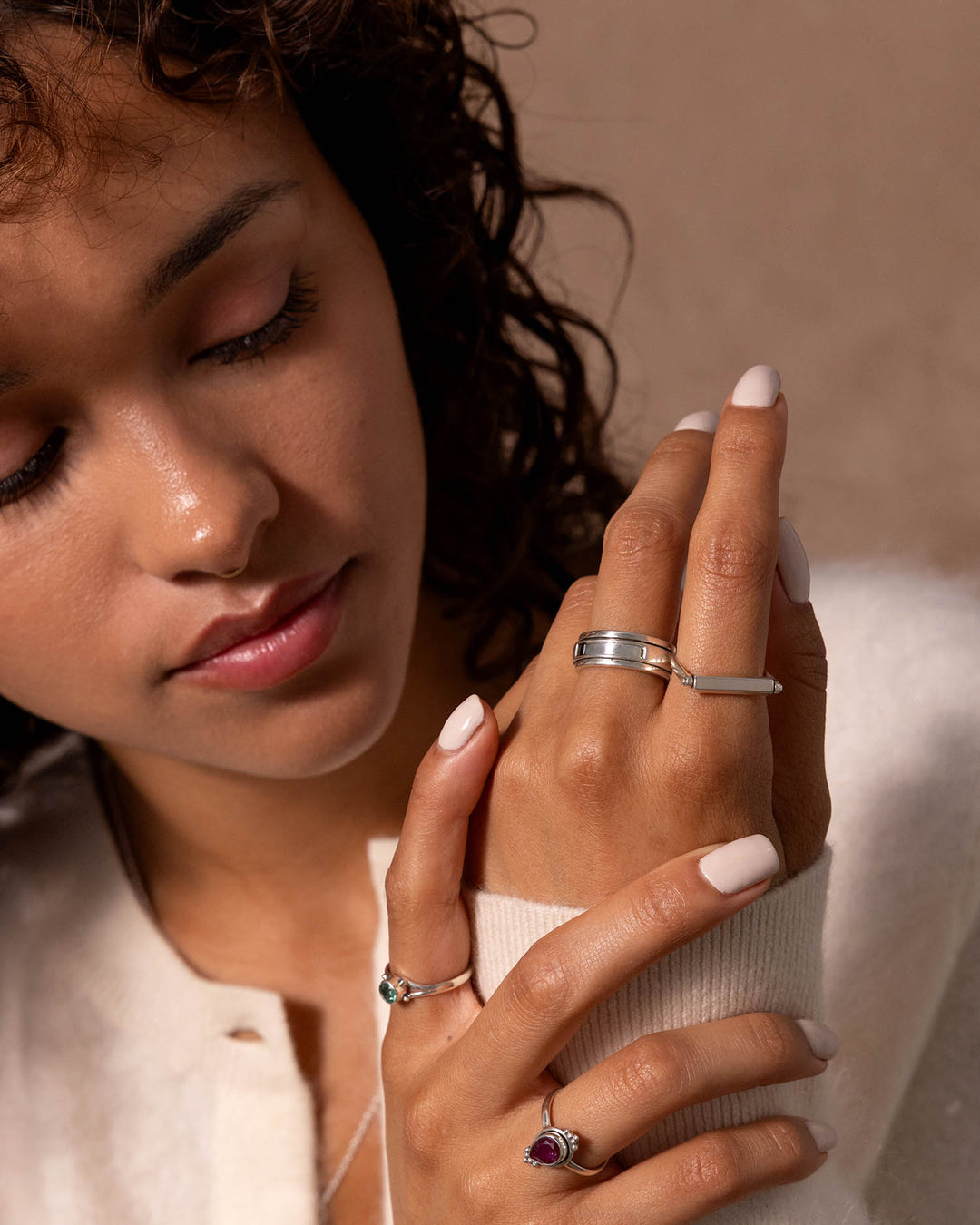 Hidden Message "Fuck Off" Fidget Ring