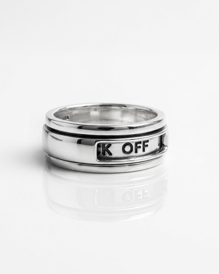 Hidden Message "Fuck Off" Fidget Ring