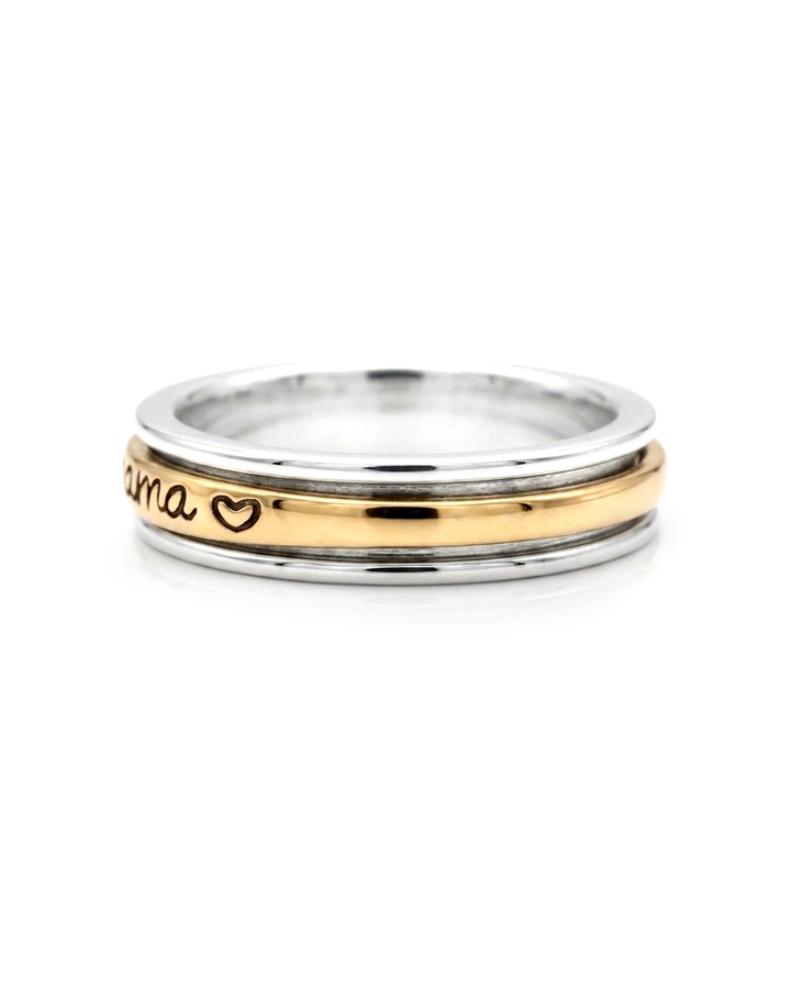 Two Tone Mama Fidget Ring