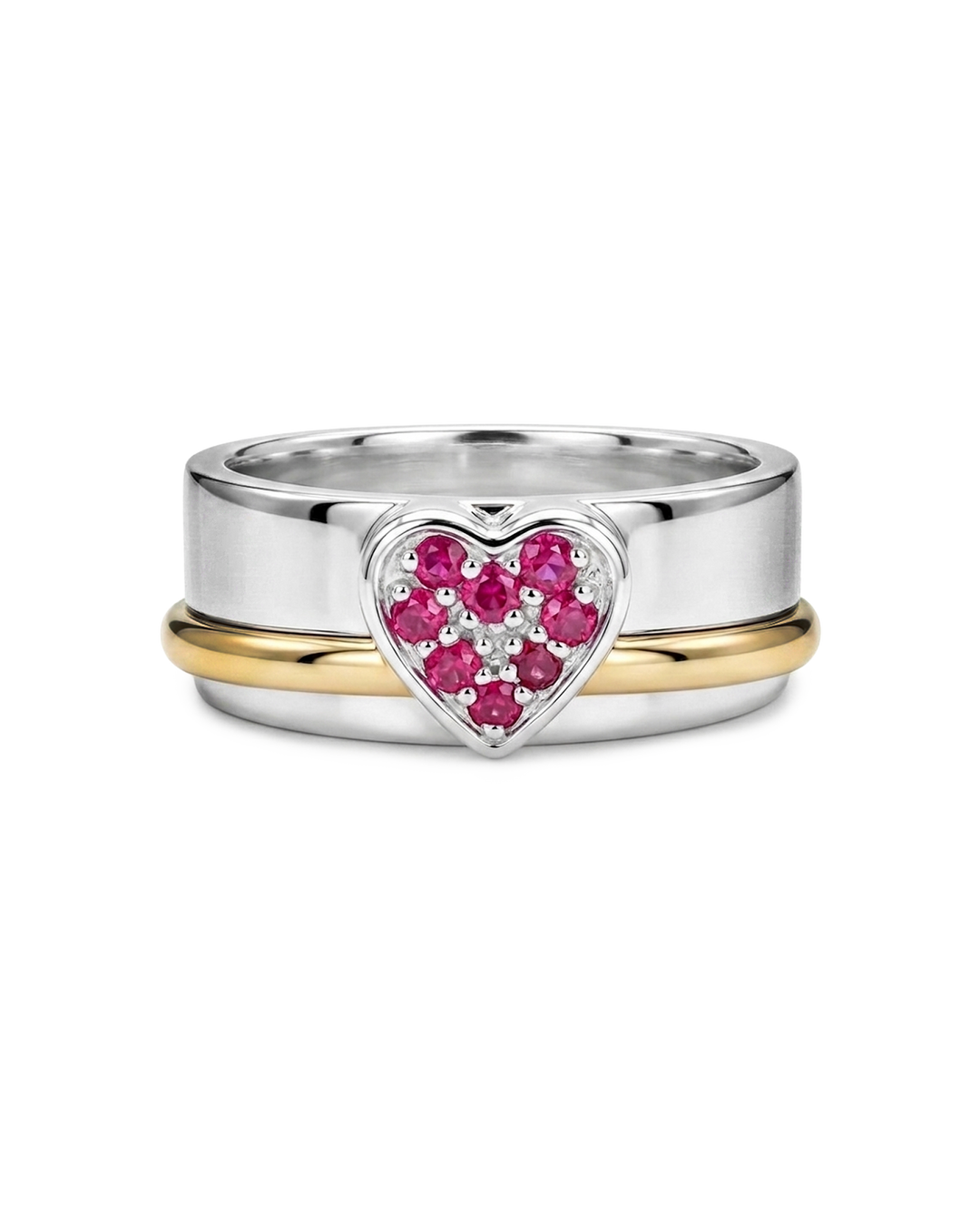 Ruby Heart Fidget Ring