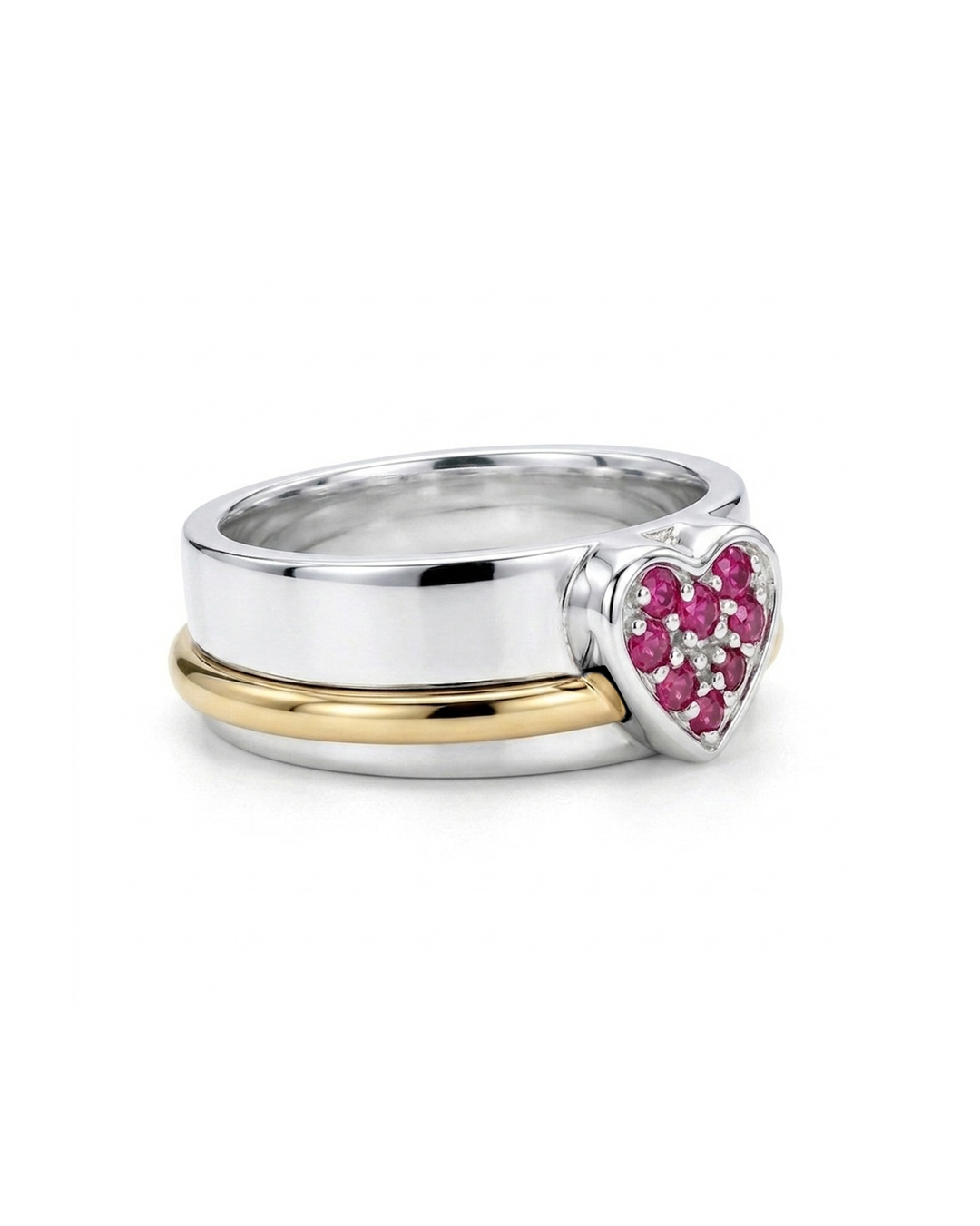 Ruby Heart Fidget Ring